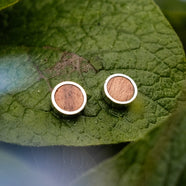Orecchini Pigment (Koa/Argento)