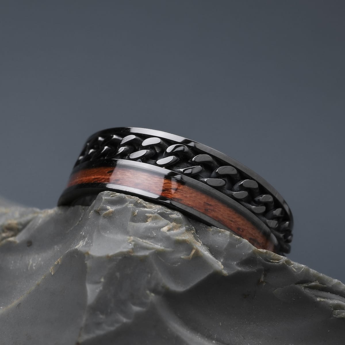 Anello Fractional (Koa/Grigio)