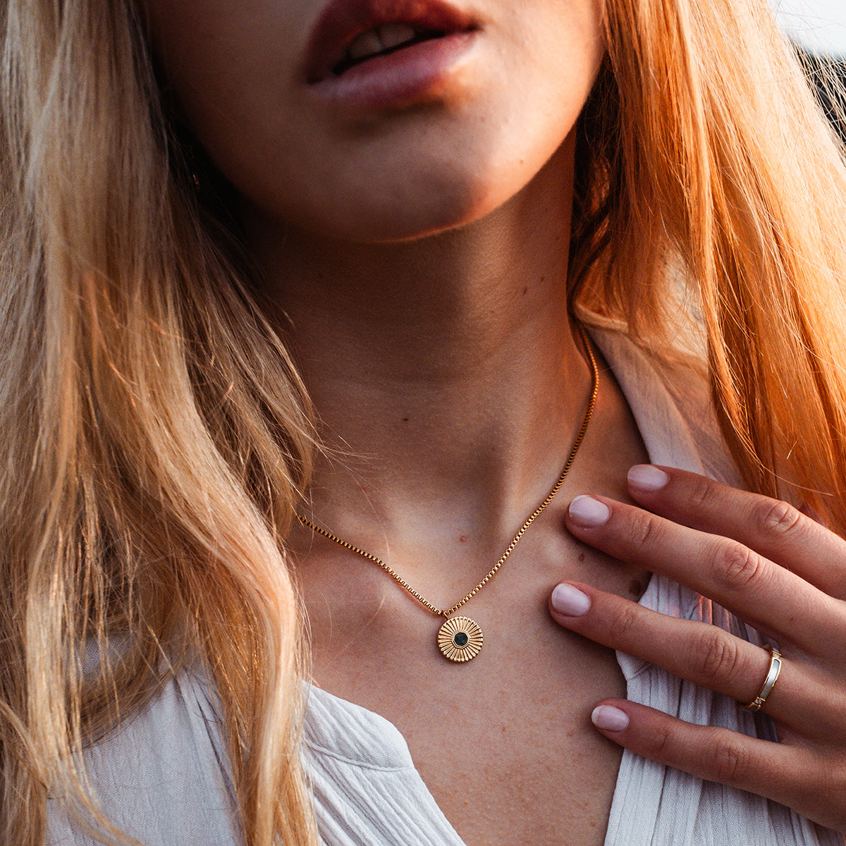 Collana Stencil (Oro/Marmo)