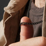 Collana "Bodyguards Collane" con catena in argento noce e antica in un design robusto e elegante.