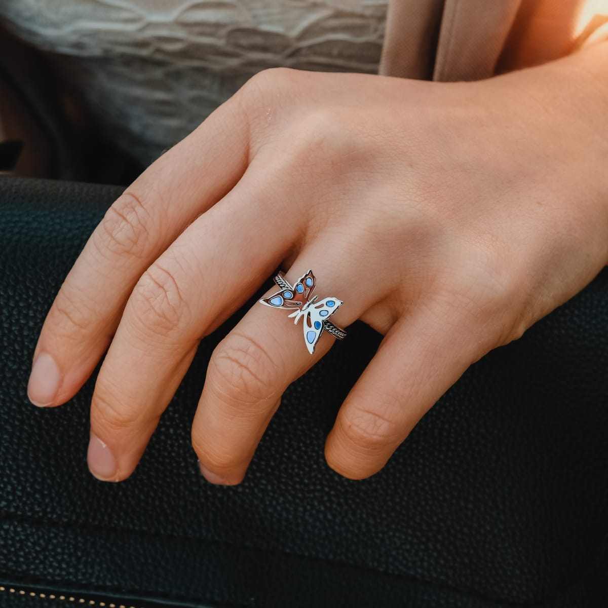 Fritillary Ring (Madre Di Perla/Argento)