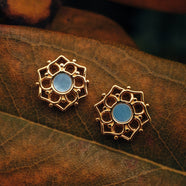 Orecchini Composition (Madreperla Blu/Oro)