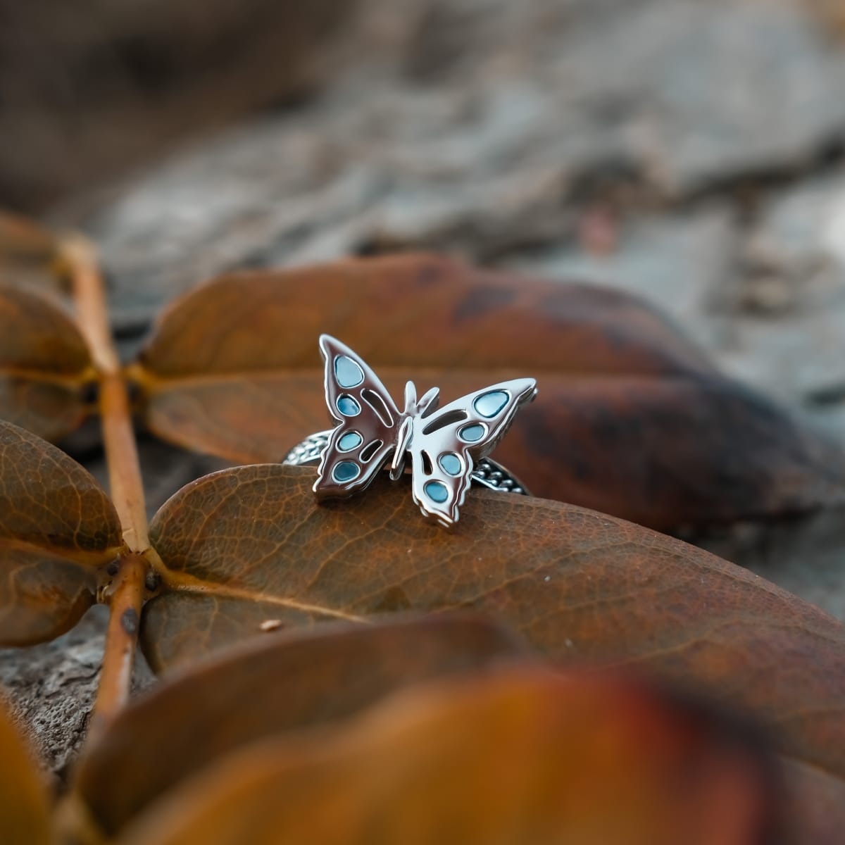 Fritillary Ring (Madre Di Perla/Argento)