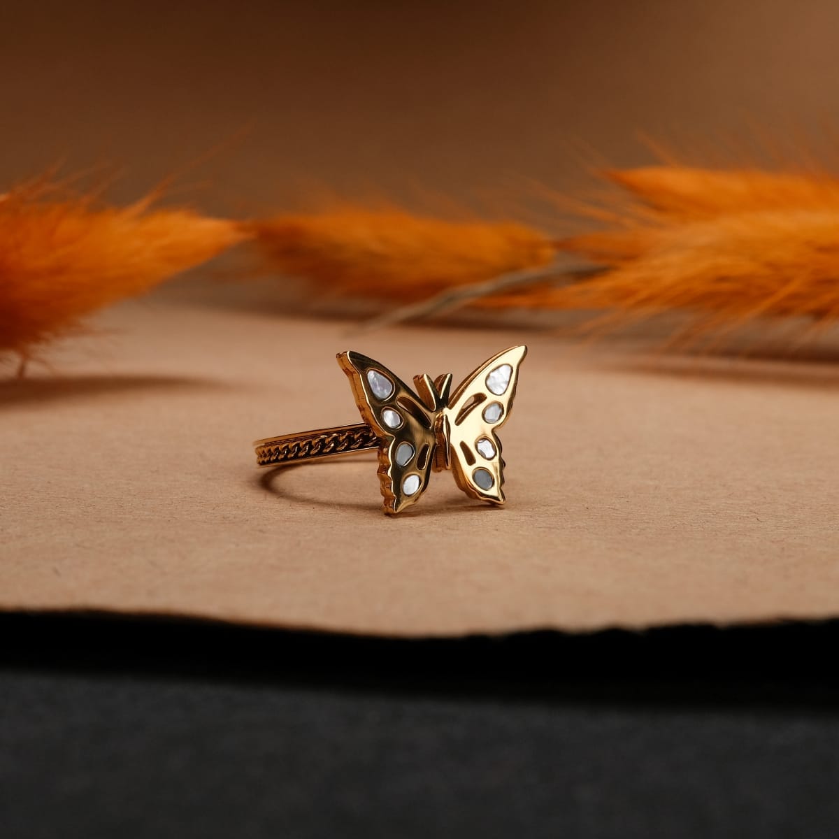 Fritillary Ring (Materassino Bianco/Oro)