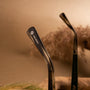 "The Exquisite eyewear in Leadwood/Khaki Dust, featuring a sleek, modern design with natural elements and earthy tones."