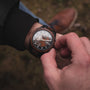 "Albert watch in Acacia wood, showcasing a blend of rustic and modern design."