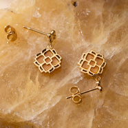 Midsommar Earrings (Aventurine/Gold)