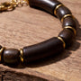 Savannah Armband (Walnuss/Gold)