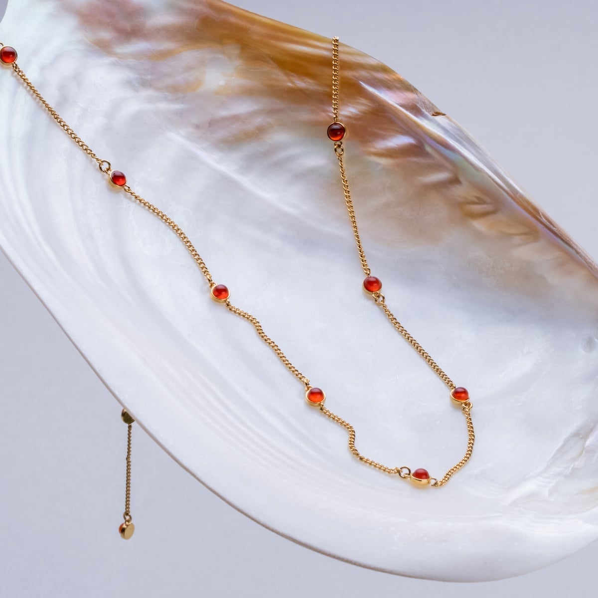 Collana Dewdrops (Calcedonio/Oro)