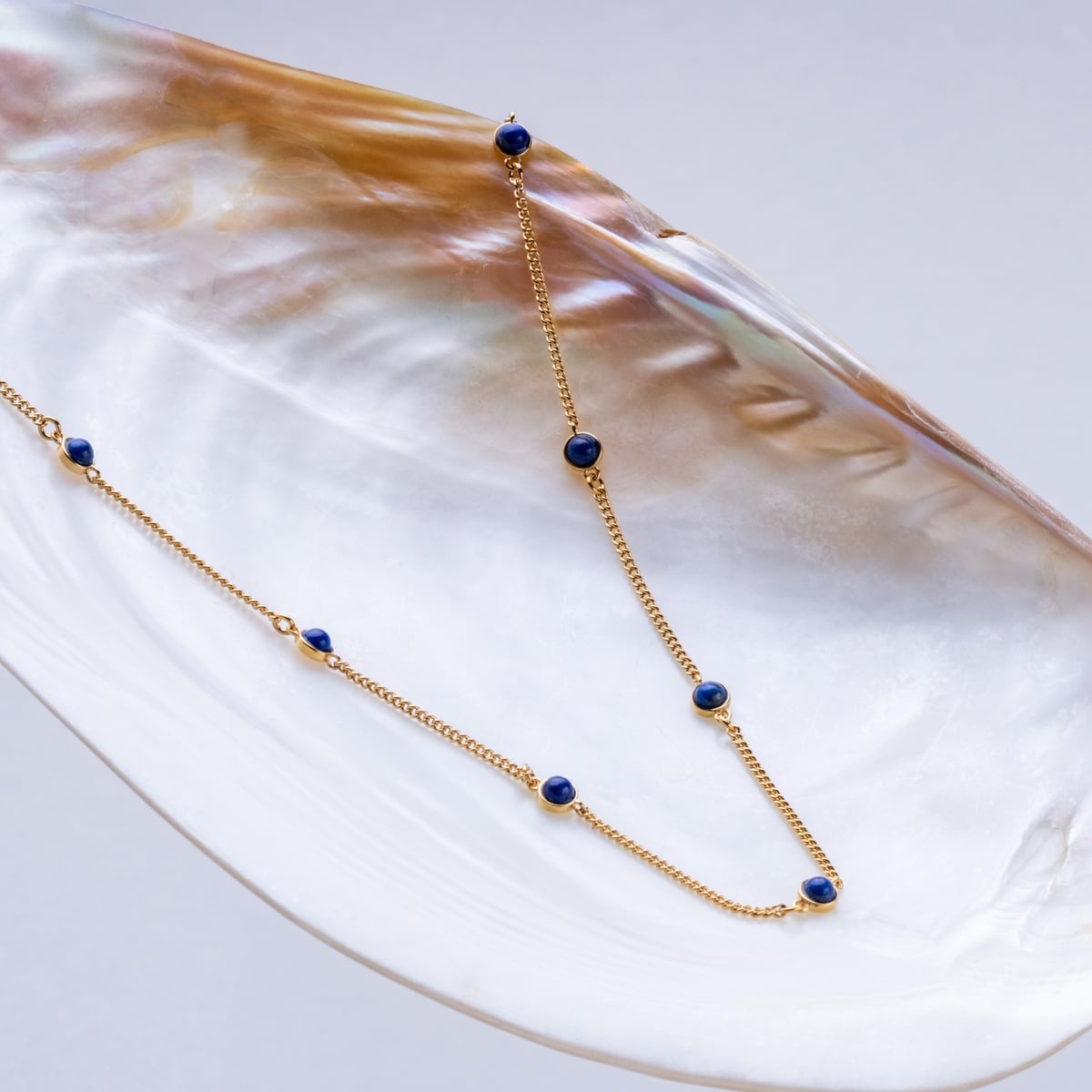 Collana Dewdrops (Lapislazzuli/Oro)