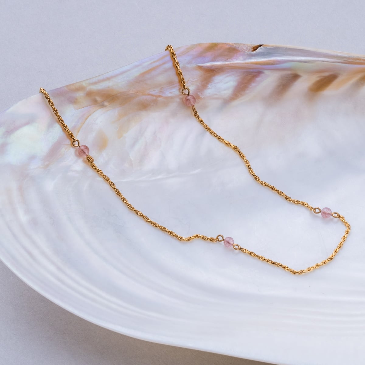 Collana Dewdrops (Eliolite/Oro)