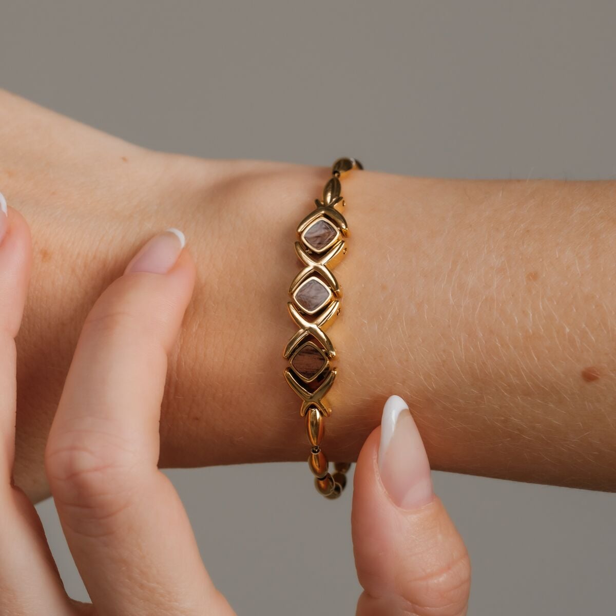 Bracciale Mosaic (Noce/Oro) Ii
