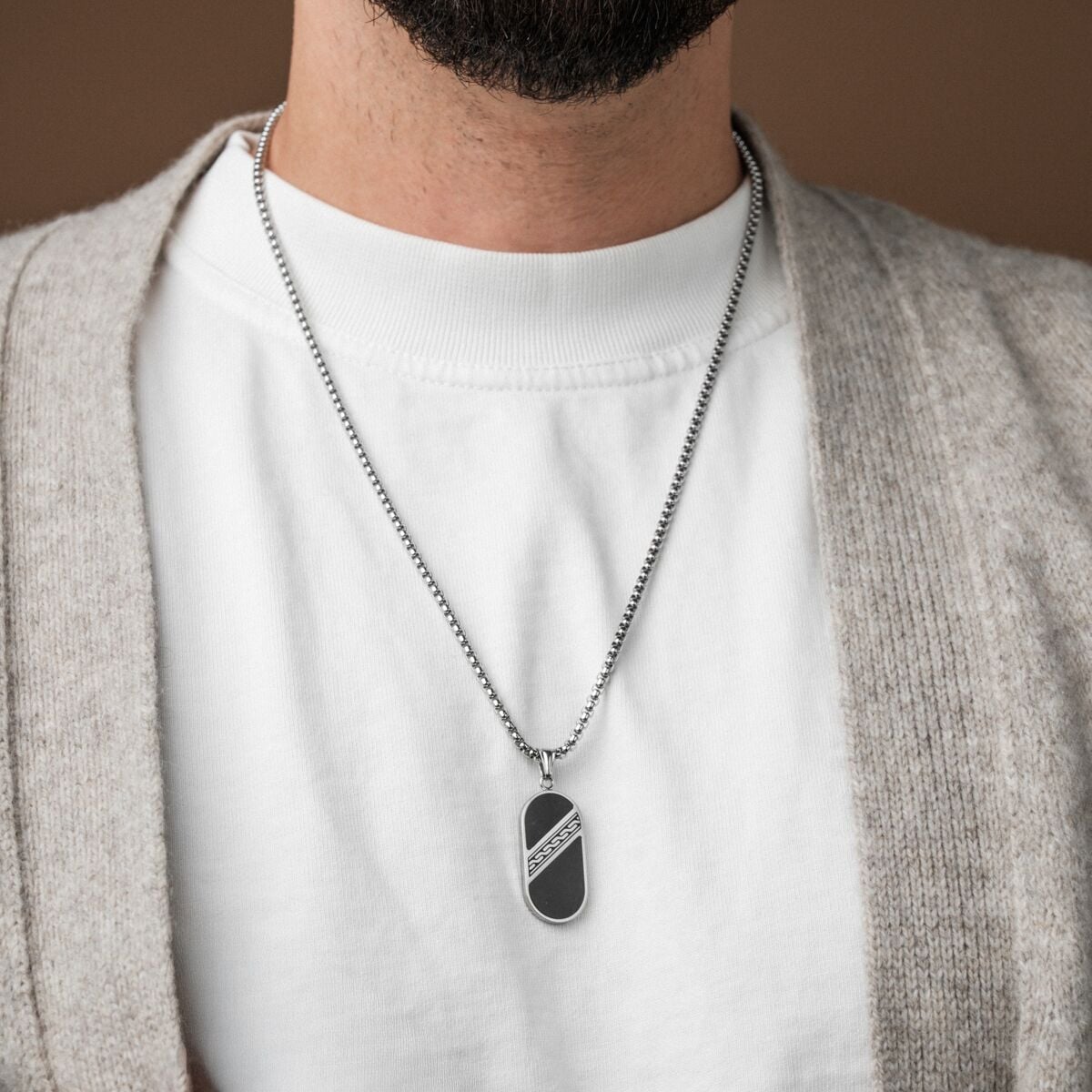 Collana Outlands (Ardesia/Argento)