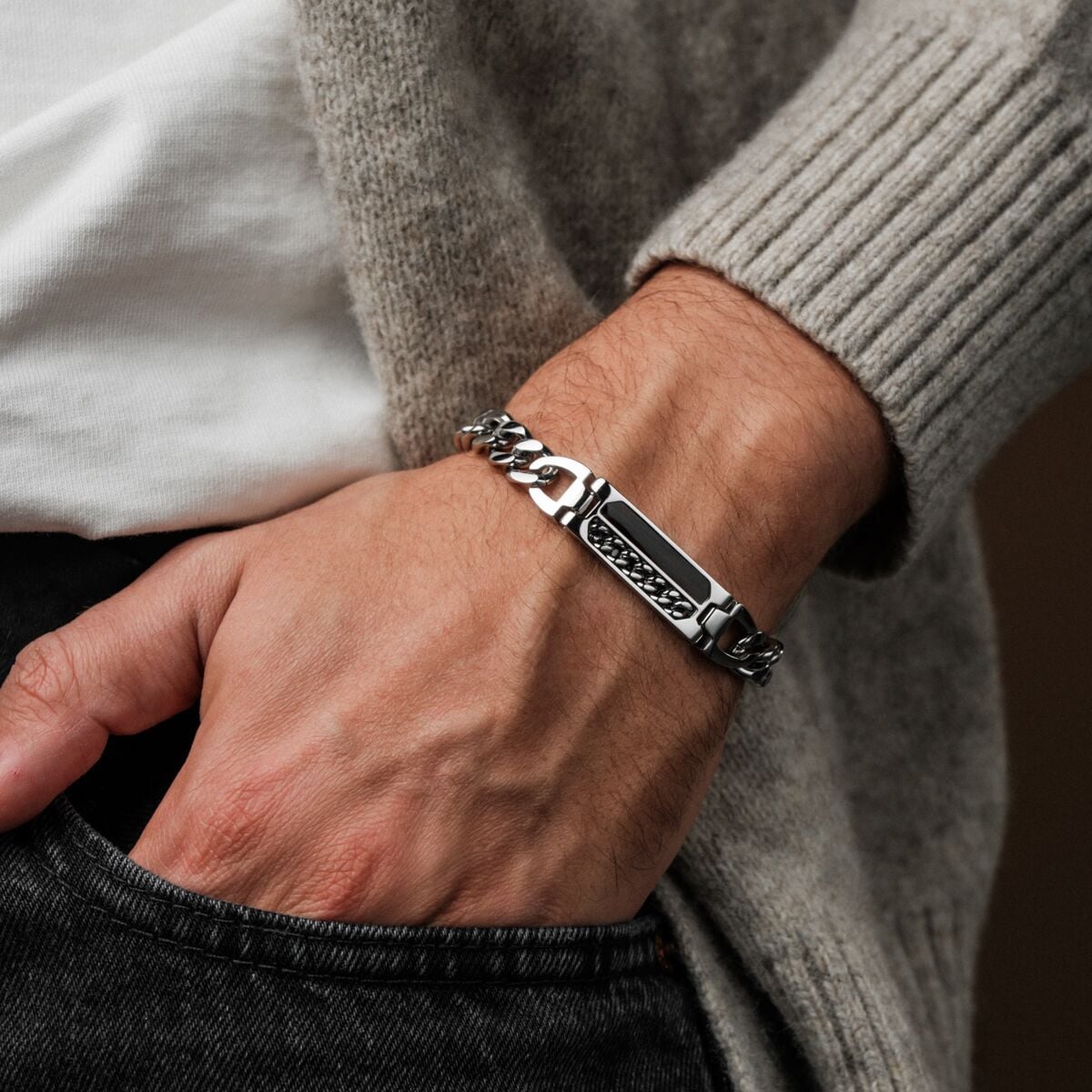 Bracciale Outlands (Noce/Argento)