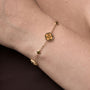 Midsommar Armband (Aventurin/Gold)