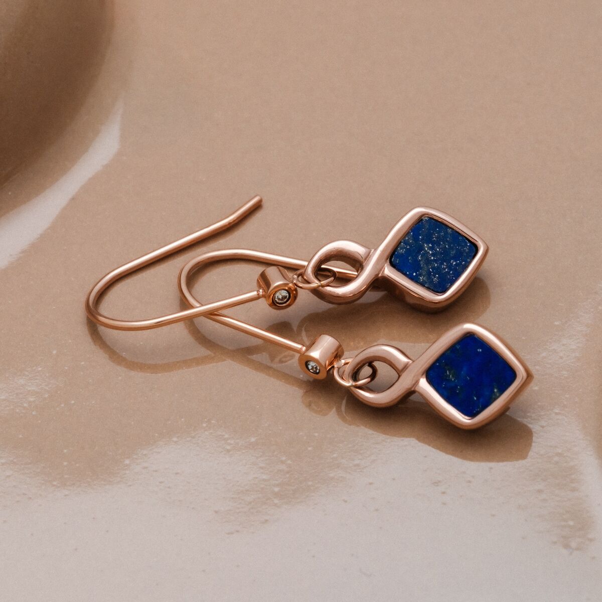 Mosaic Ohrringe (Lapislazuli/Rosé) II