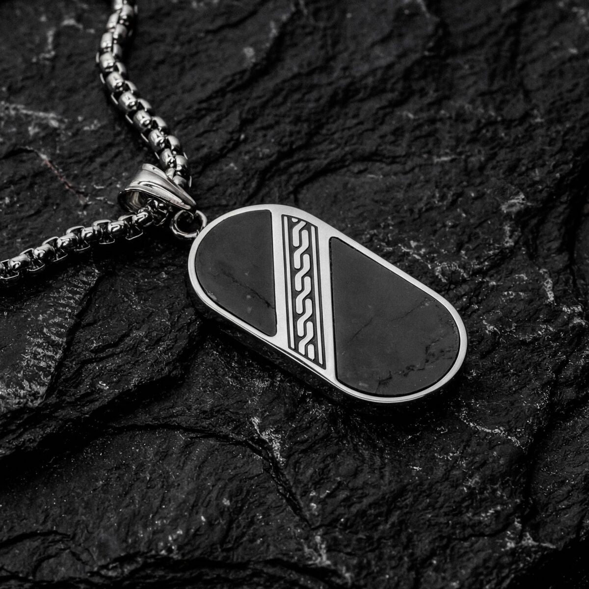 Collana Outlands (Ardesia/Argento)