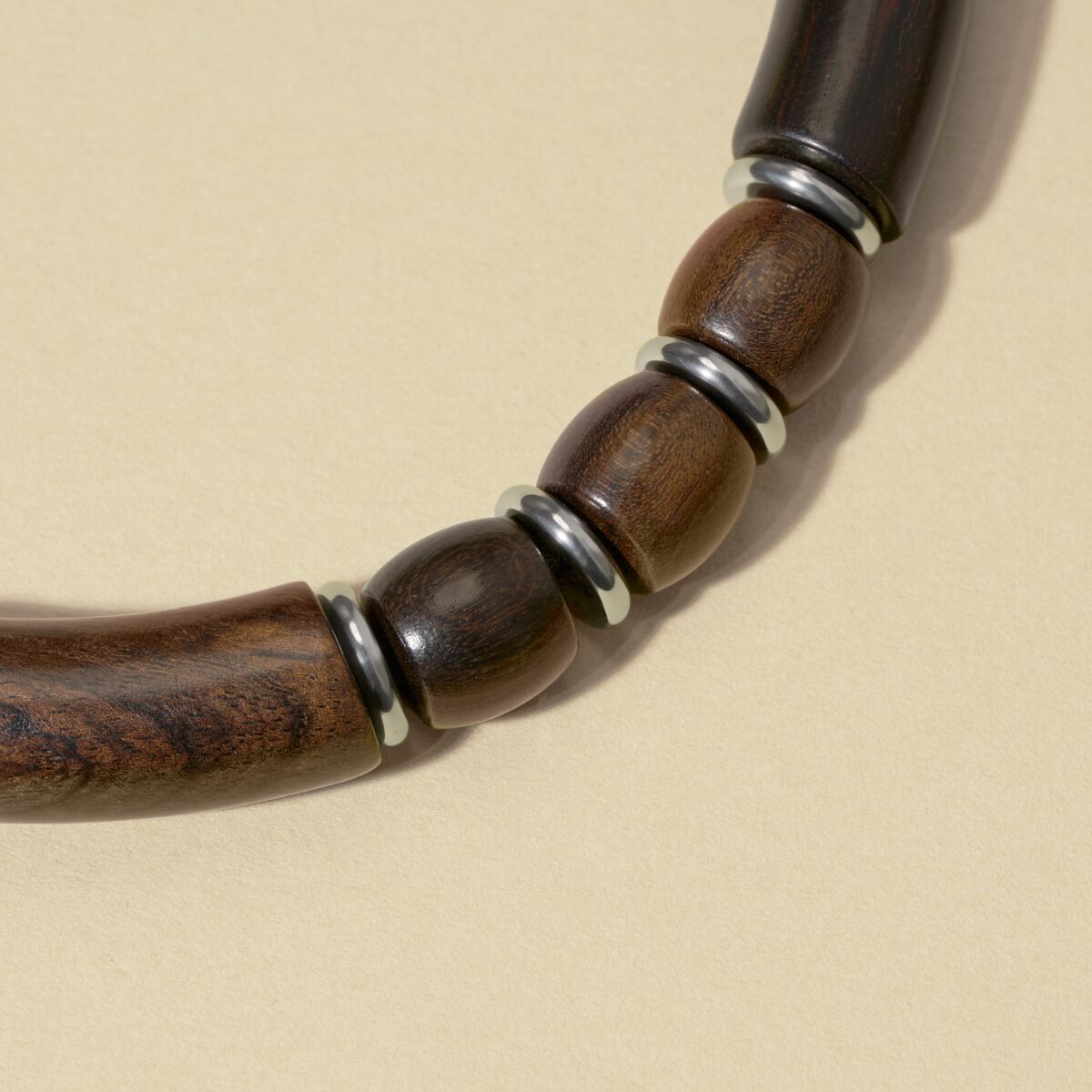 Savannah Armband (Walnuss/Silber)