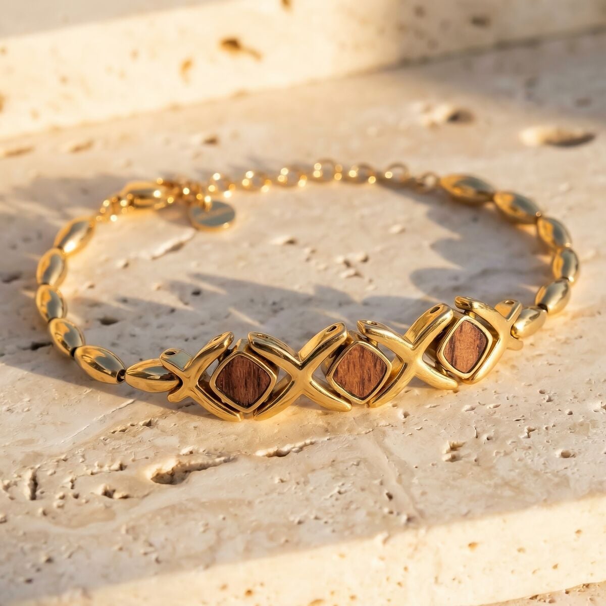 Bracciale Mosaic (Noce/Oro) Ii