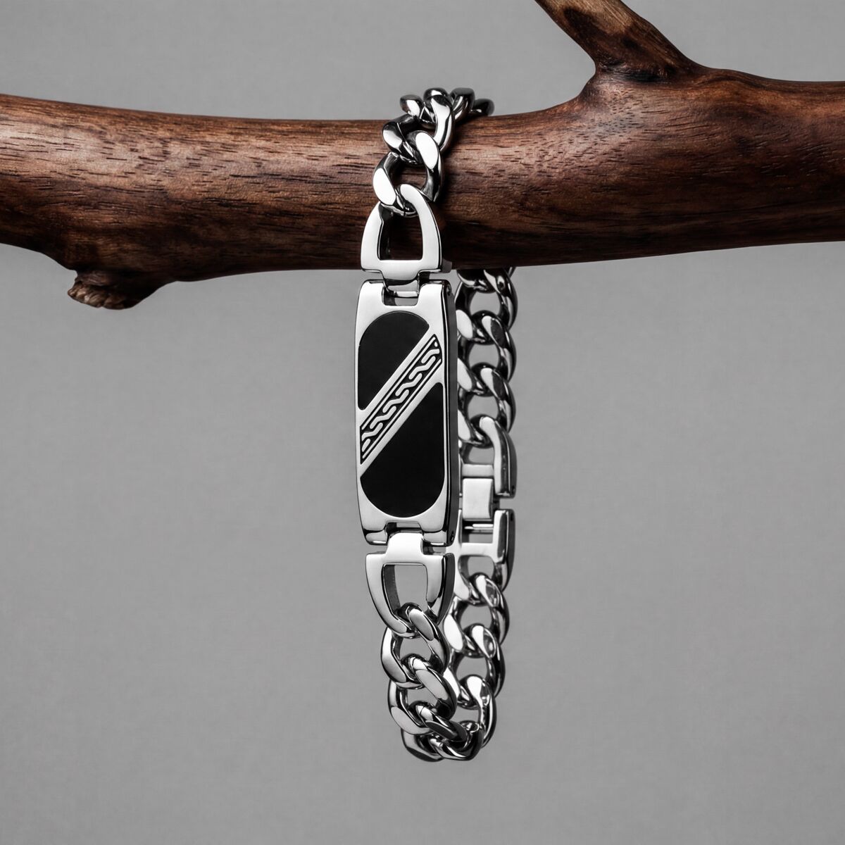 Outlands Armband (Schiefer/Silber)