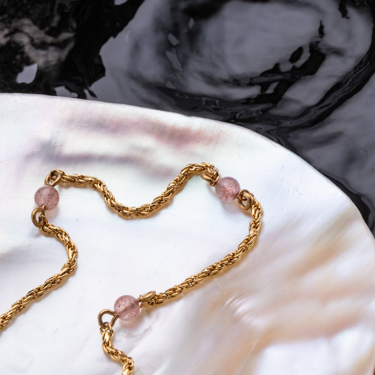 Dewdrops Armband (Sonnenstein/Gold)