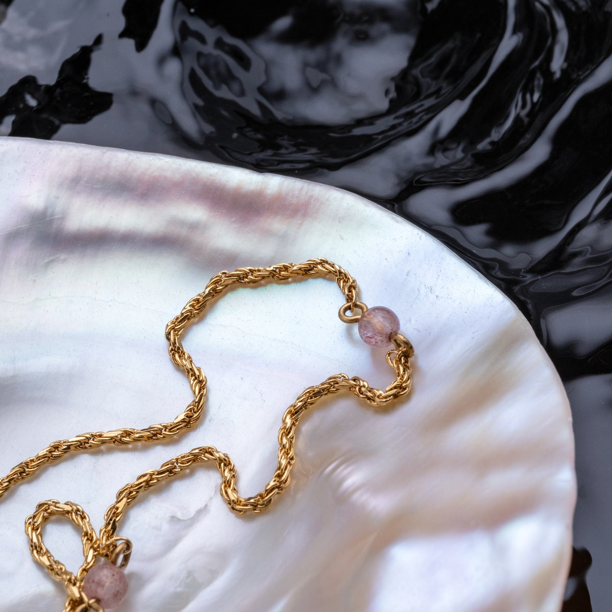 Collana Dewdrops (Eliolite/Oro)