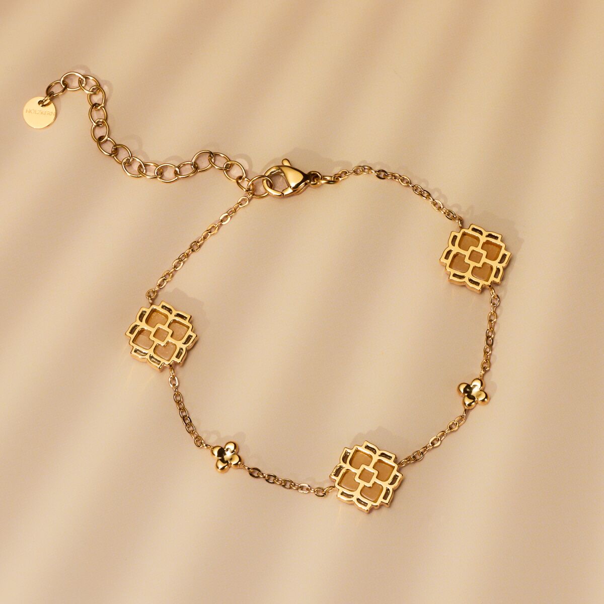 Midsommar Armband (Aventurin/Gold)