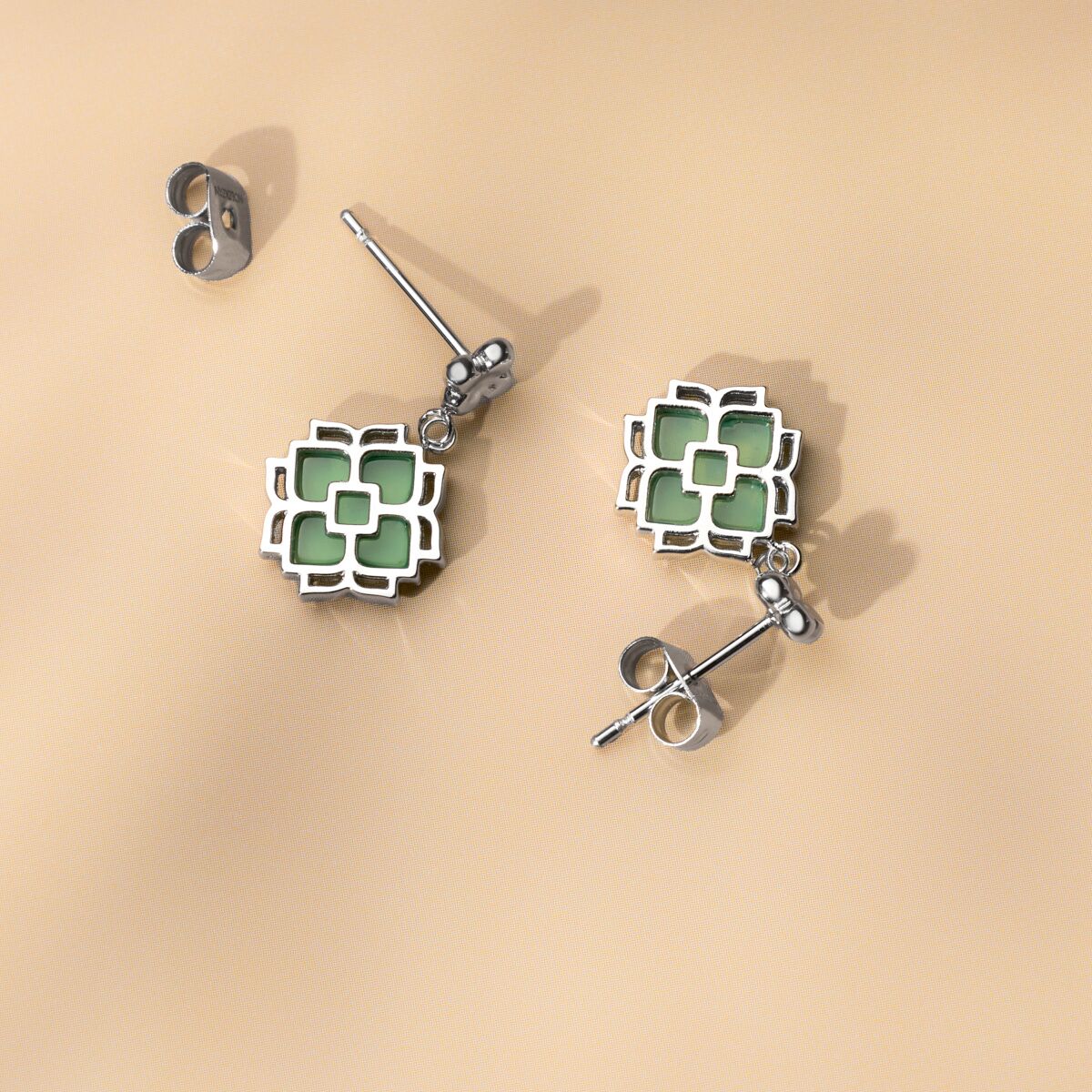 Midsommar Ohrringe (Achat/Silber)