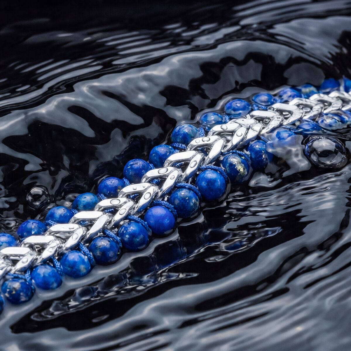 Offroad Armband (Lapislazuli/Silber)