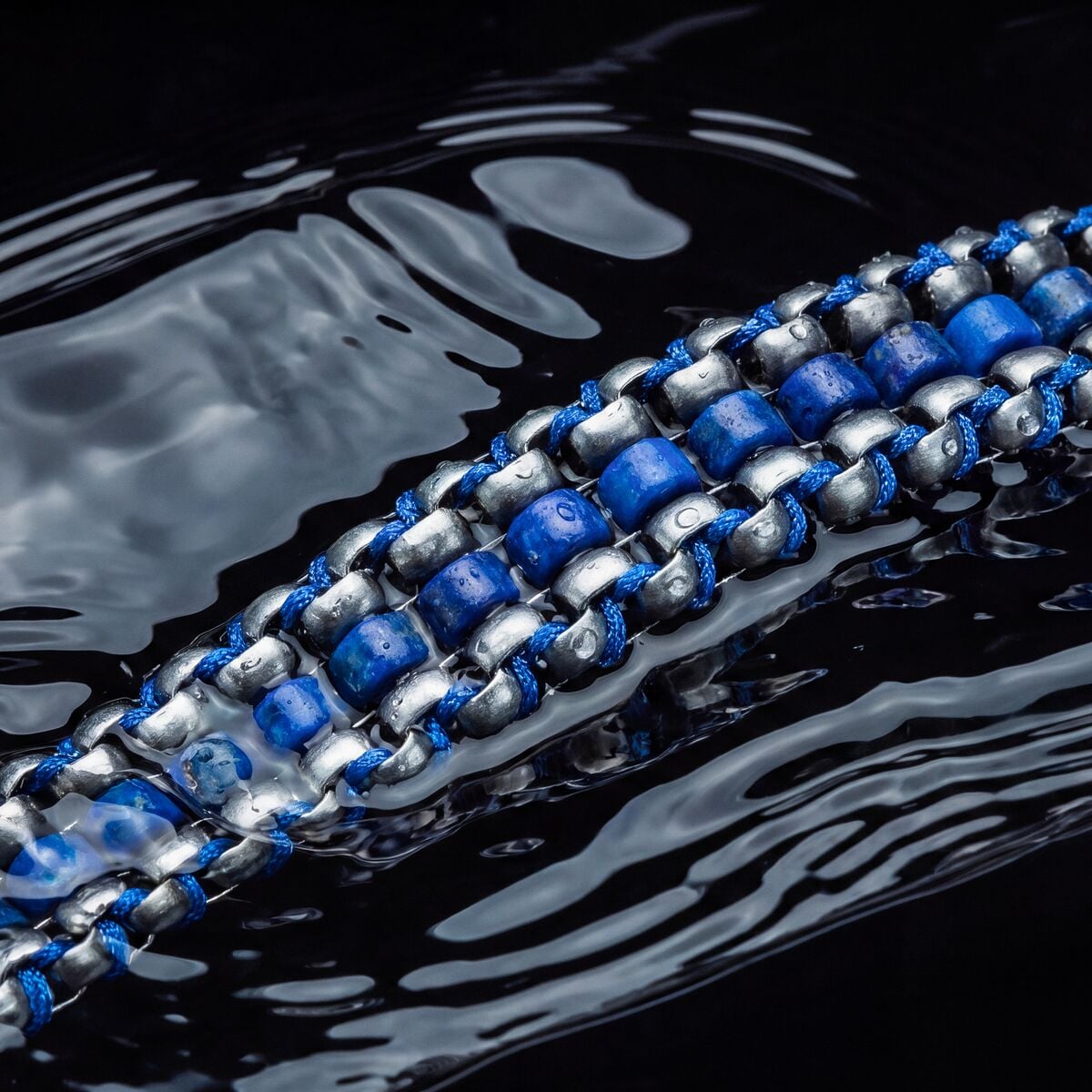 Offroad Armband (Lapislazuli/Grau)