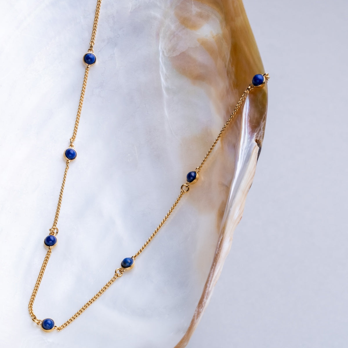 Collana Dewdrops (Lapislazzuli/Oro)