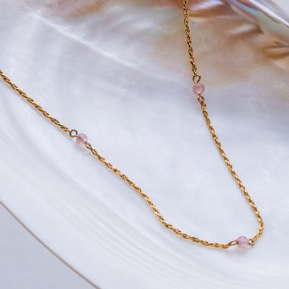 Collana Dewdrops (Eliolite/Oro)