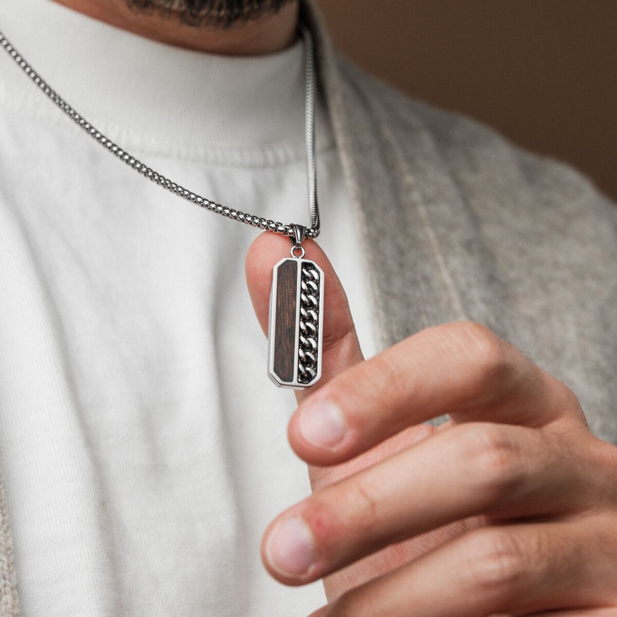 Collana Outlands (Noce/Argento)