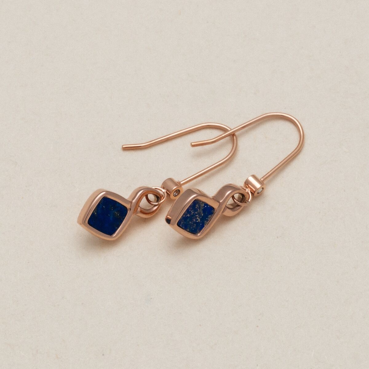 Mosaic Ohrringe (Lapislazuli/Rosé) II