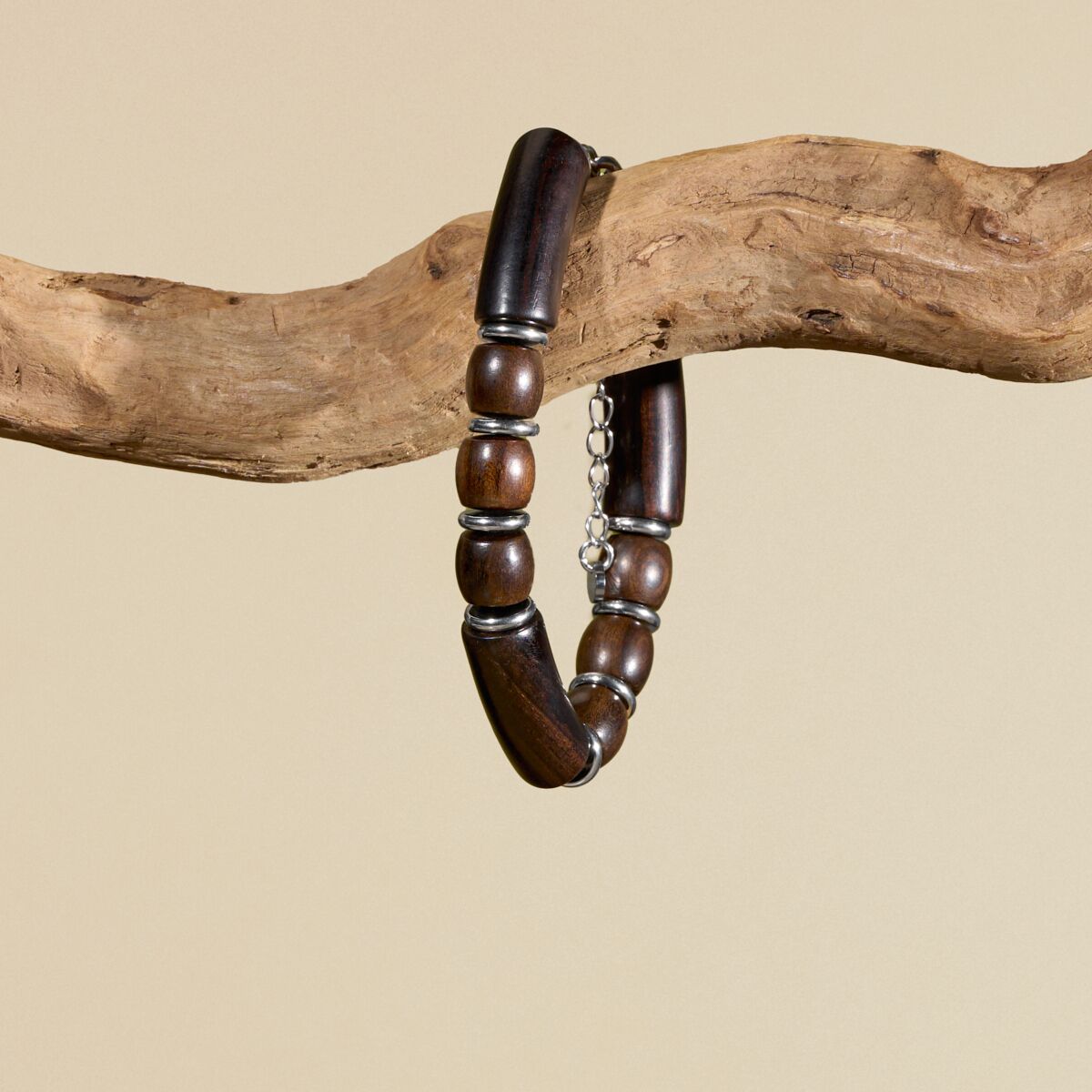 Savannah Armband (Walnuss/Silber)