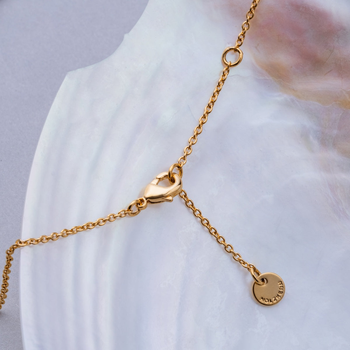 Collana Dewdrops (Granato/Oro)