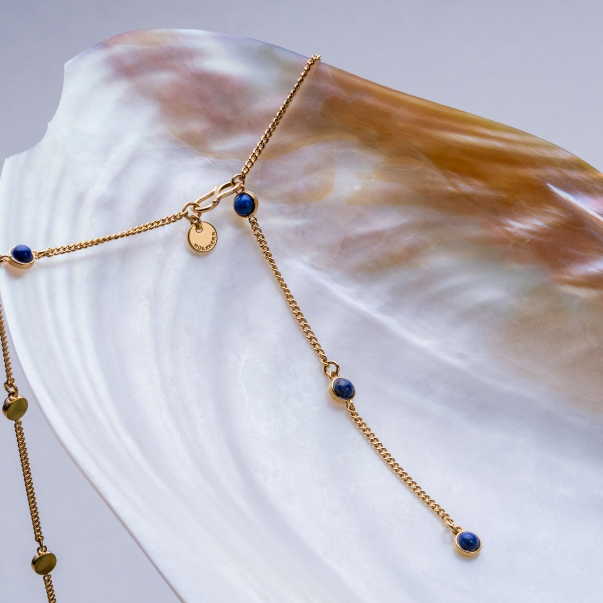 Collana Dewdrops (Lapislazzuli/Oro)