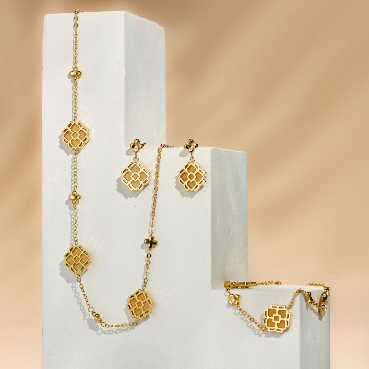 Midsommar Armband (Aventurin/Gold)