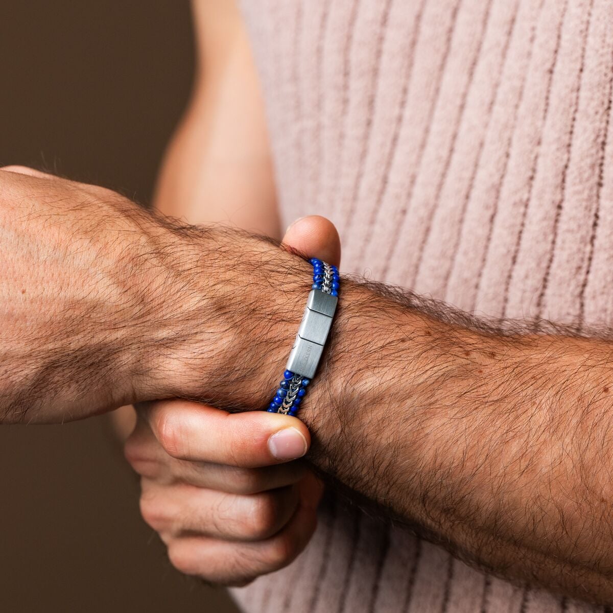 Offroad Armband (Lapislazuli/Silber)