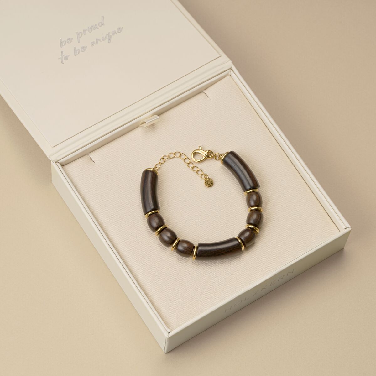 Savannah Armband (Walnuss/Gold)