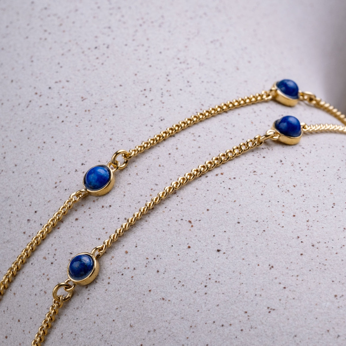 Collana Dewdrops (Lapislazzuli/Oro)