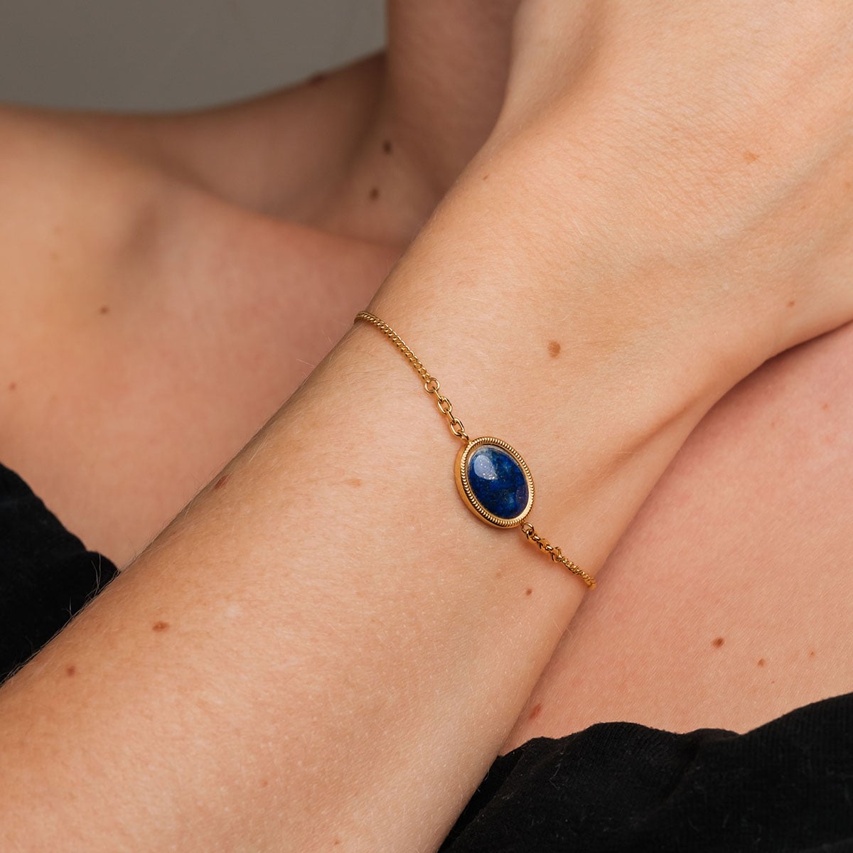 Bracciale Mirror (Lapislazzuli/Oro)