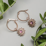 Orecchini Suncatcher (Ametista/Rosé)