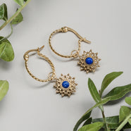Orecchini Suncatcher (Lapislazzuli/Oro)