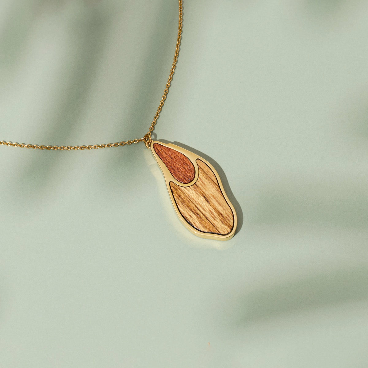 Sequoia Halskette (Zebrano/Gold)