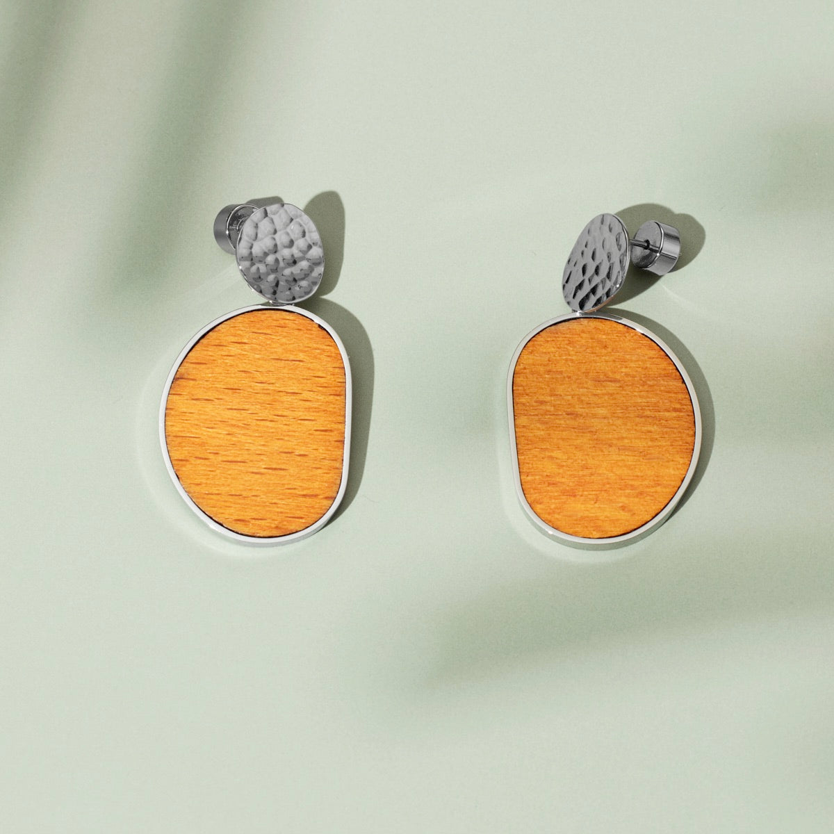 Orecchini Sequoia (Noce/Argento)