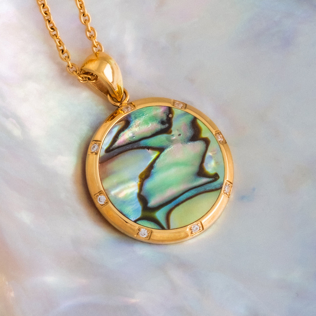 Collana Soulgaze (Abalone/Oro)