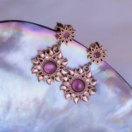 Suncatcher Ohrringe (Amethyst/Rosé) II