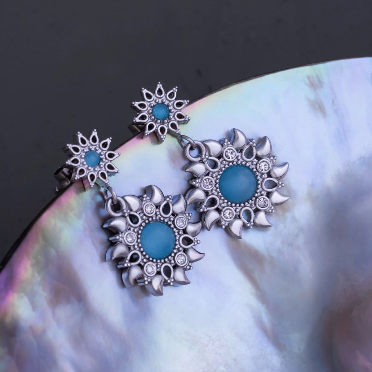 Orecchini Suncatcher (Acquamarina/Argento)