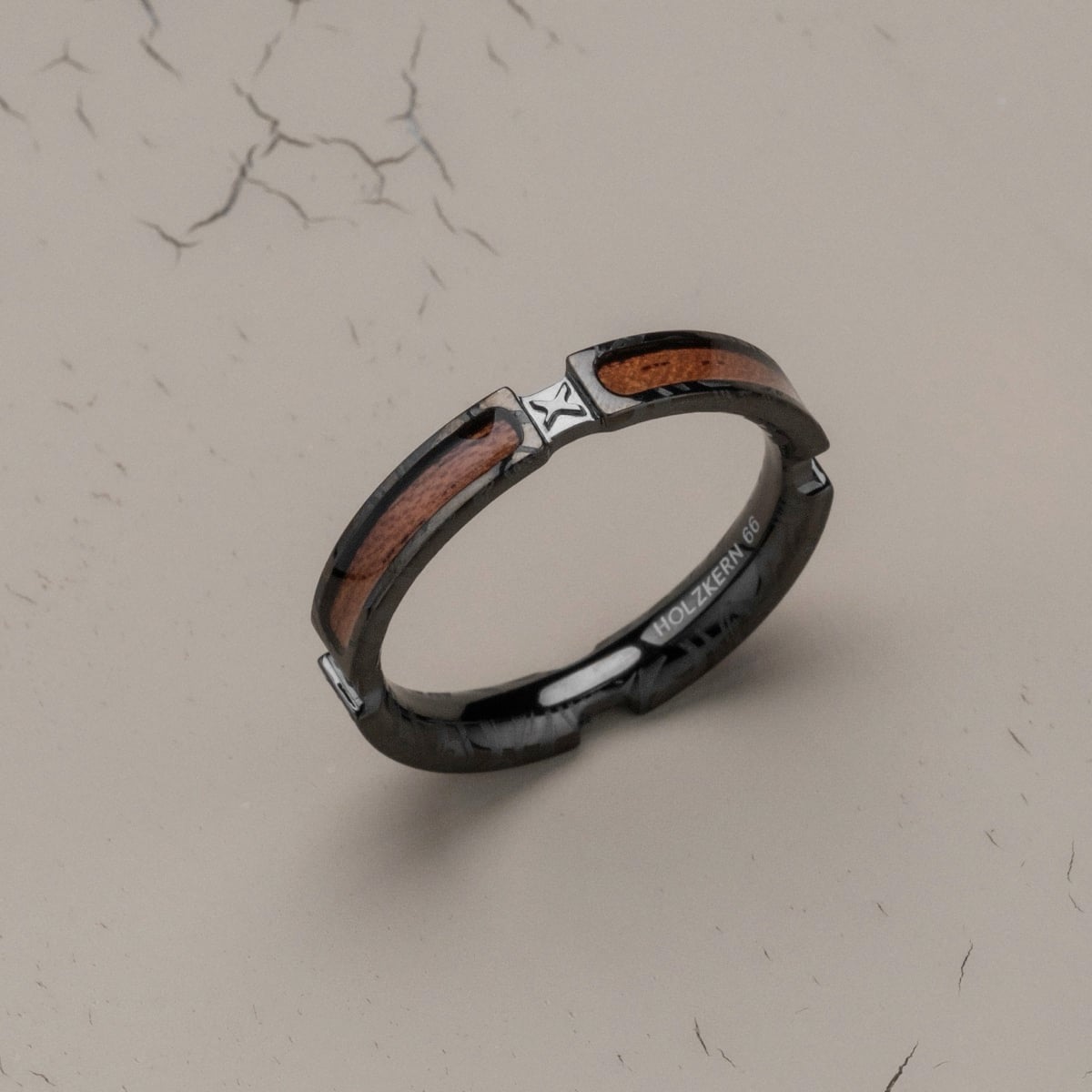 Campania Ring (Koa/Dunkelgrau)